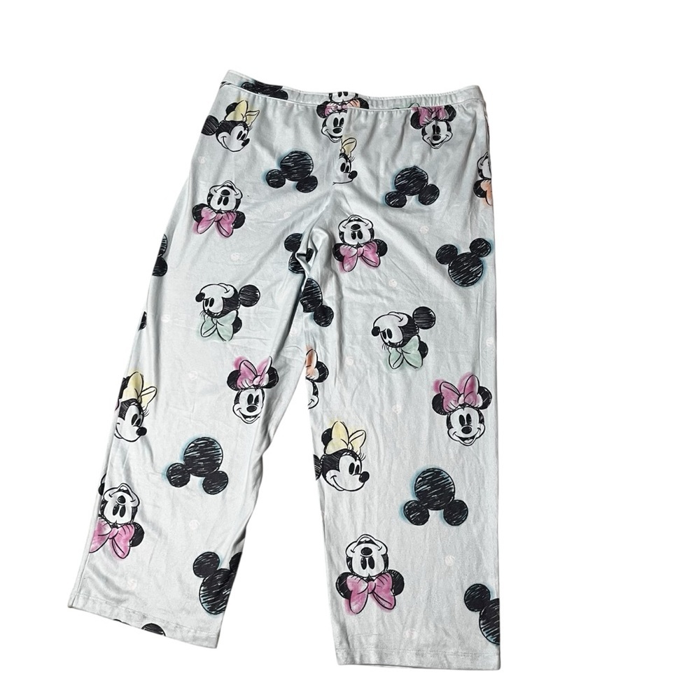 Disney Minnie Mouse Light Blue Minnie Print Pajama Lounge Pants 2X